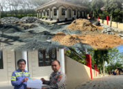 Diinisiasi Kapolsek Sungai Loban, Rest Area Musholla Dipasangi Paving Blok dari CSR PT Buma