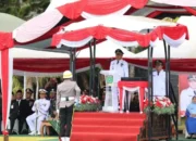 Wabup Muh Rusli Pimpin Upacara Penurunan Bendera HUT RI Ke-79
