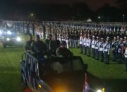 Bupati Bang Arul Haru Saksikan Defile Parade Senja Pada Puncak Retreat 2025
