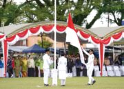 Paskibraka Tanah Bumbu Sukses Kibarkan Bendera Merah Putih di Peringatan Hari Pahlawan 7 Februari ke-80
